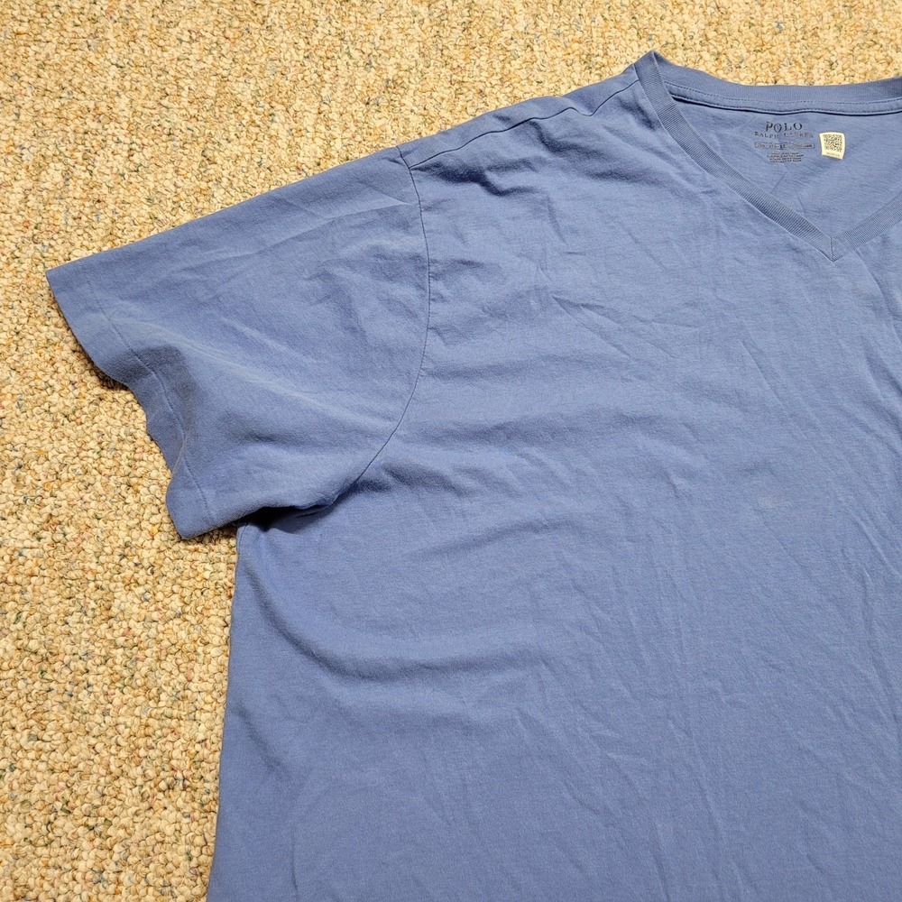 Polo Ralph Lauren Shirt Mens 2XL Blue Classic‎ Short Sleeve Casual Pony Tee - Picture 4 of 14
